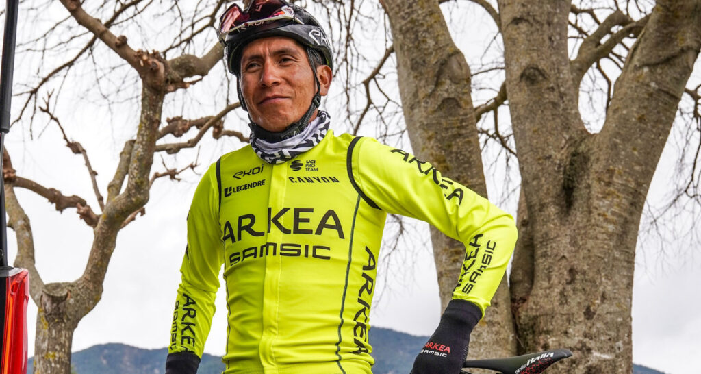 Nairo con kit de entrenamiento