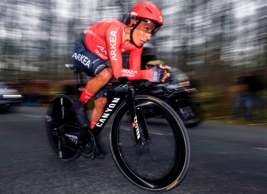 Nairo Quintana crono cámara lenta