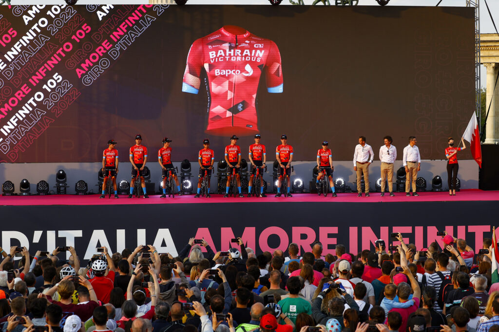 Bahrain en presentación del Giro