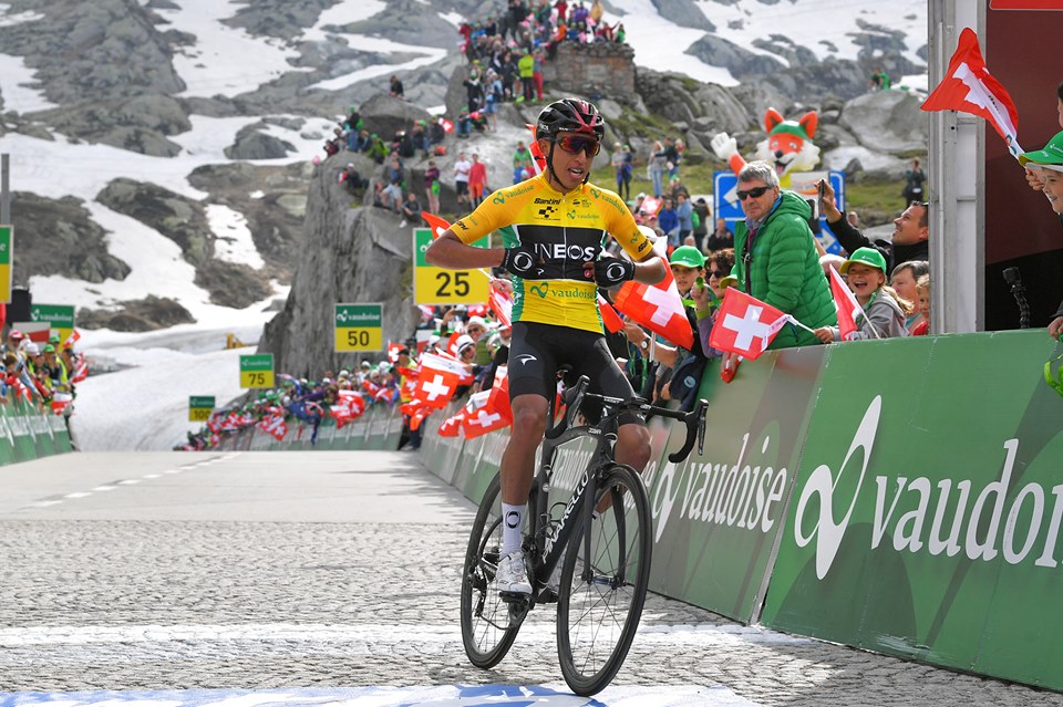 Egan Bernal - Tour de Suiza etapa 7 (Ph. Team Ineos fb) - Escarabajos Colombianos