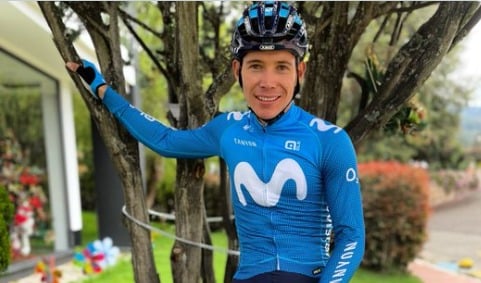 Miguel López reacciona última etapa Critérium Dauphiné 2021 
